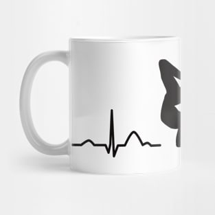 Gymnast EKG Floor Rhythmic Gymnastics Mug